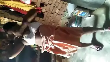 After work Desi woman shows XXX assets in sex clip filmed in garage