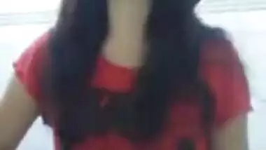 Desi girl showing boobs to her boyfriend