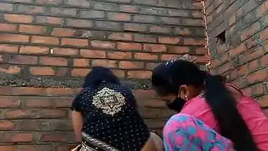 Indian lesbian porn of desi ladies fucking outdoors