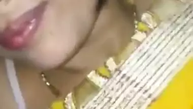 Naughty Desi guy touches GF's XXX tits making her in mood for sex