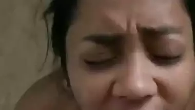 Girlfriend taking cum inside her mouth after blowjob