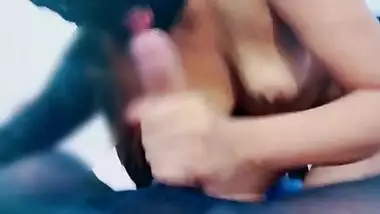 Wife'sister sucked my dick like a little bitch while my wife at office