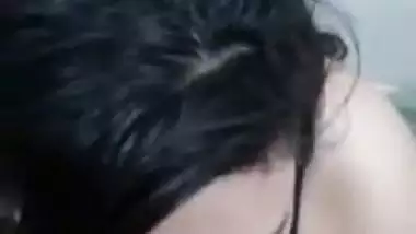 Big boob girl gives a desi blowjob to her lover