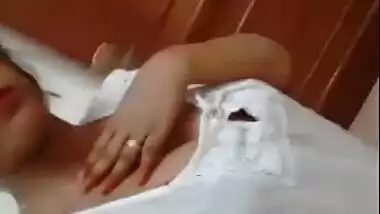 Desi Girl selfie record for bf 3 videos part 2