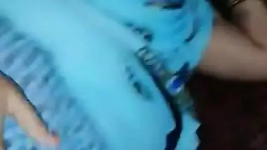 Naughty aunty showing ass hole