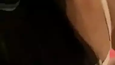 POV dick sucking video of hot boobs showing horny girl