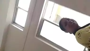 Pressing auntees boobs in waitin roo00m
