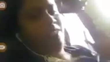 Mustached hubby is glad to see Desi's boobs during the porn video call