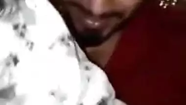 Indian chick kisses her sex partner and allows him to touch XXX tits