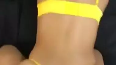 Fat ass Latina takes backshots. Cum on perfect tits