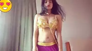 Indian naked model stripping and showing off assets