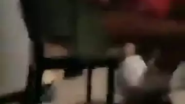Threesome sex video of a son and father fucking a whore