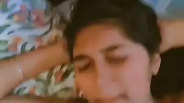 Lover fucks GF’s mouth and cums on her face in Hindi bf