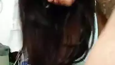 Milf nude in glasses gives nice blowjob
