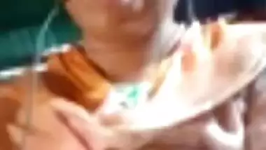 Village girl video call boobs showing recorded by lover