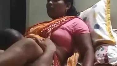 Desi man licking servent pussy