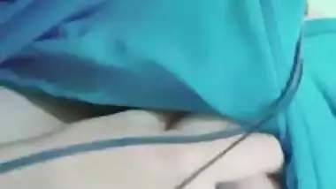 Young Indian girl showing her virgin boobs