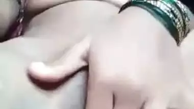 Unsatisfied Desi wife fingering her starved XXX pussy on the camera